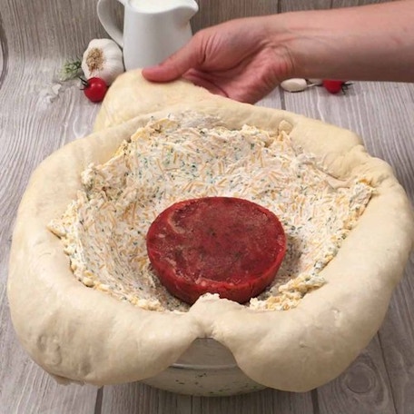 Pizza inflada