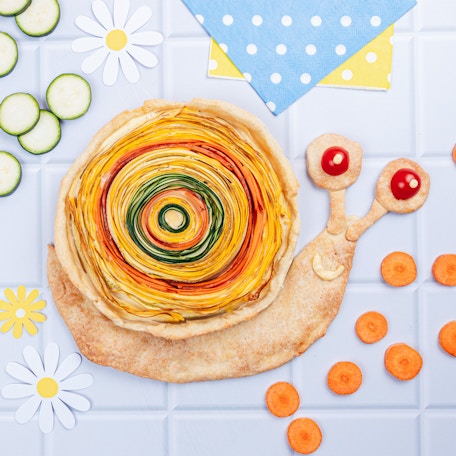 Quiche escargots aux légumes