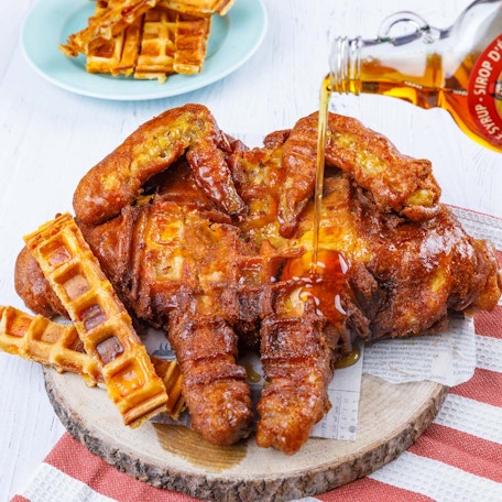 Pisces: Fried Chicken and Waffles