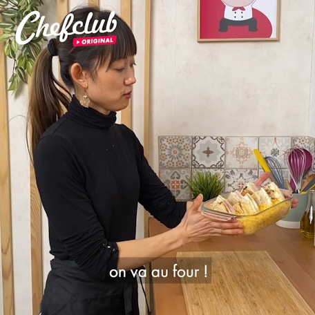 Galette croque-madame façon Welsh