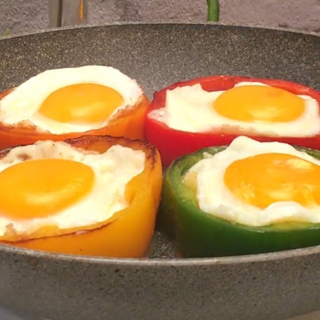 Kunterbunte Spiegeleier