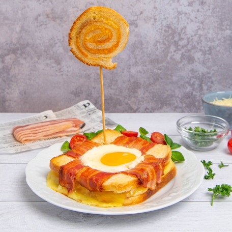 Ham & Cheese Egg Sandwich