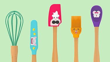 Küchenutensilien für Nachwuchsköche!