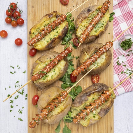 Baked Potatoes & Hot Dogs