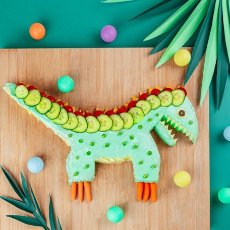 Cake salé dinosaure