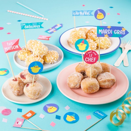 Les drapeaux  sur piques