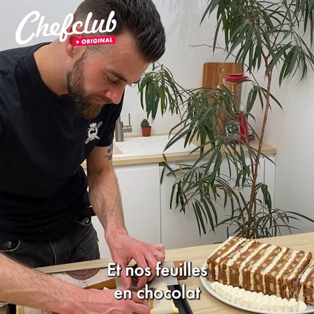 Le mille-feuilles chocolat vanille