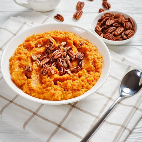 La purée de patates douces