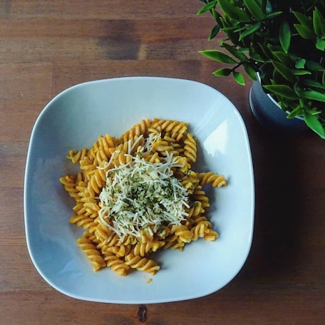 Pâtes à la crème de butternut