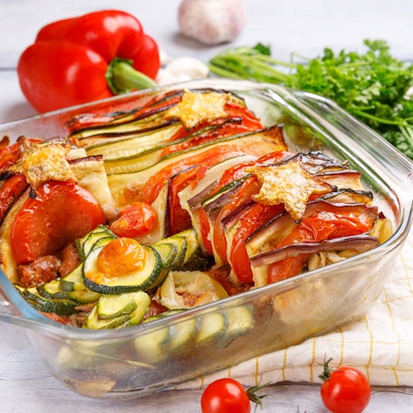 Sommerlicher Gemüseauflauf