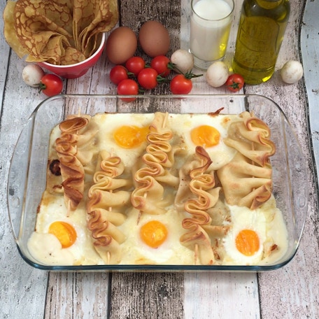 Pfannkuchen-Gratin
