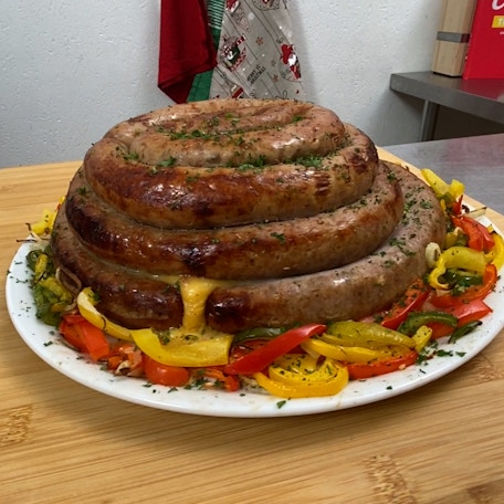 Bangers & Cheesy Taters