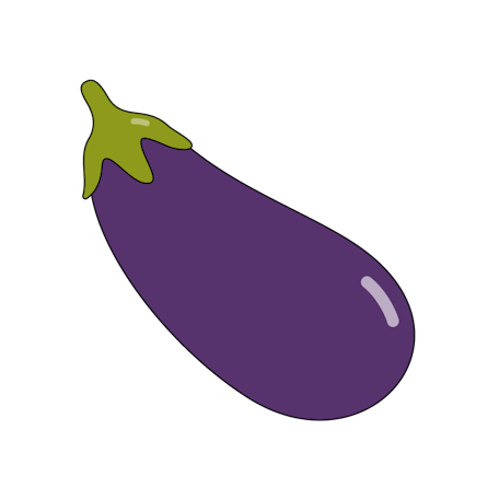 L'aubergine triée sur le violet