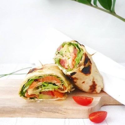 Le wrap saumon-avocat