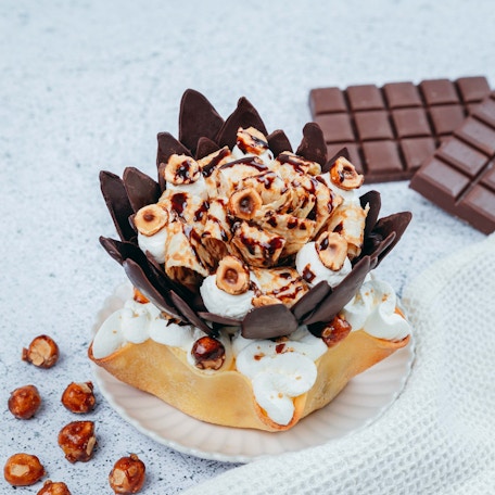 Les crêpes choco-fleuries