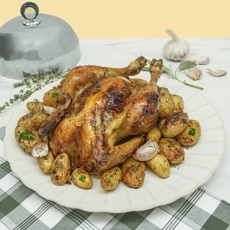 Poulet rôti avec… du beurre aux herbes !