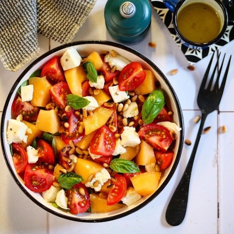 Salade melon et mozzarella