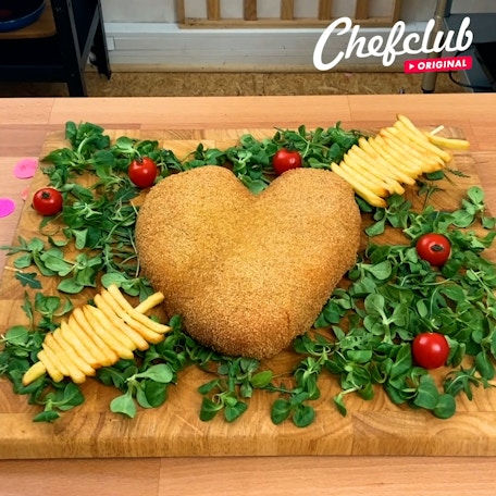 Cordon bleu in Herz-Form