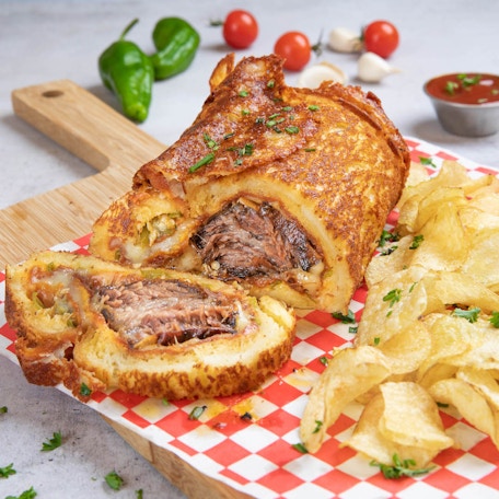 Short Rib Grilled Cheese Wrap