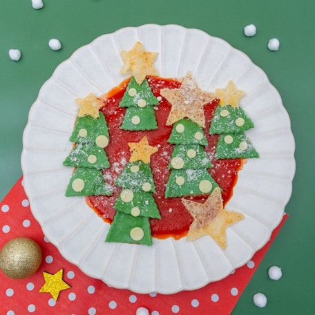 Raviolis sapin de Noël