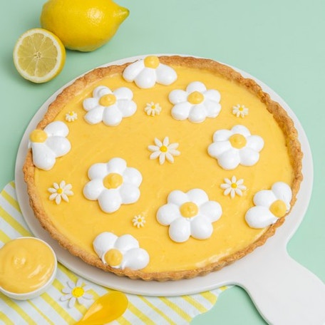 La tarte au citron fleurie