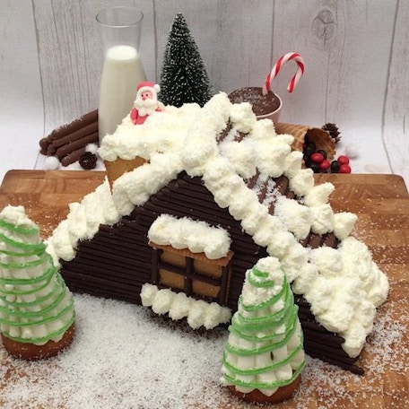 Santa's House Cake