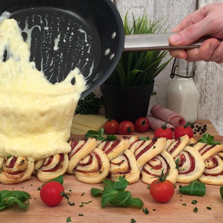 Käse-Schinken-Zopf!