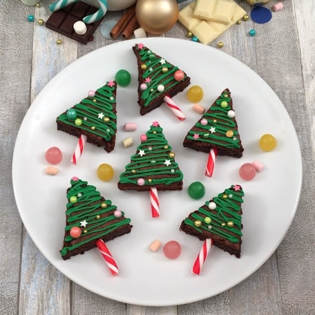 Christmas Tree Brownies