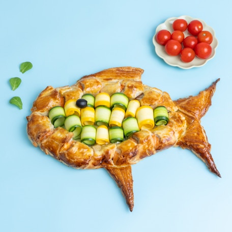 Feuilleté poisson saumon-courgette