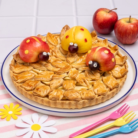 Tarte aux pommes des coccinelles