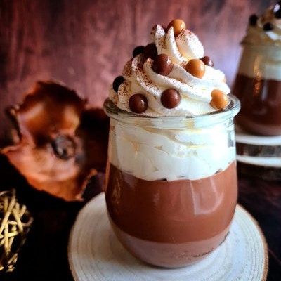 Crème au chocolat façon liégeois