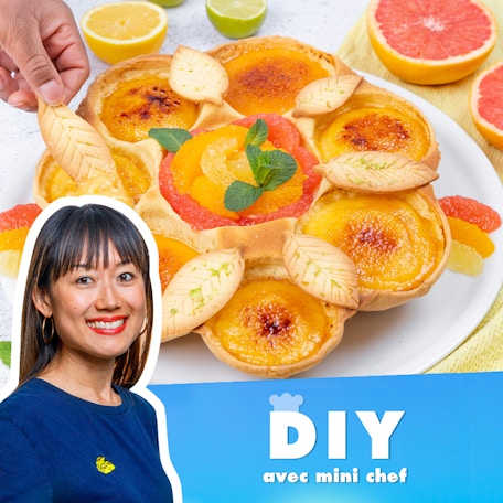 Tarte aux agrumes fleurie - DIY