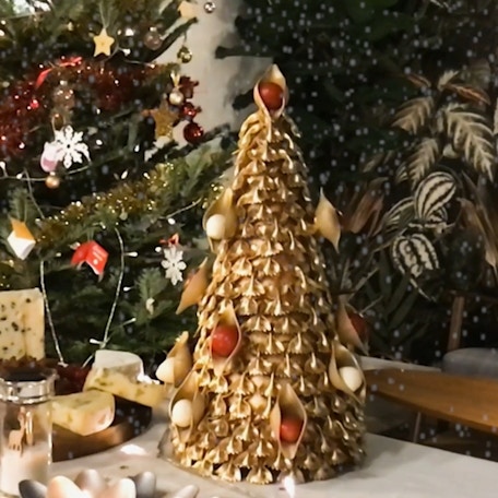 Les décorations de la table du réveillon