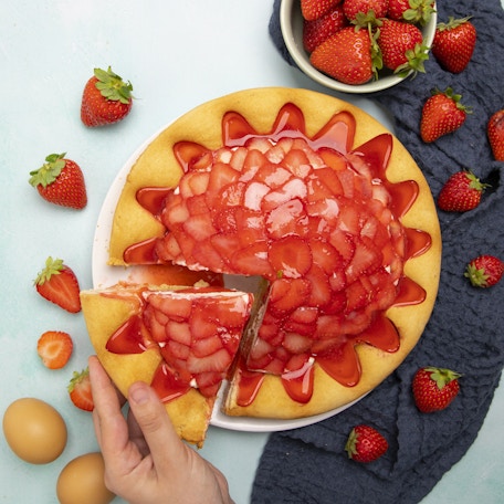 Strawberry Lava Pie
