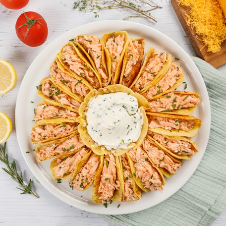 Les crêpes-tacos au saumon