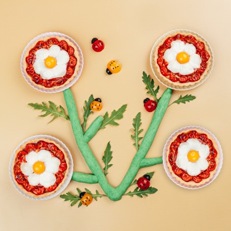Tartelettes à la tomate marguerite