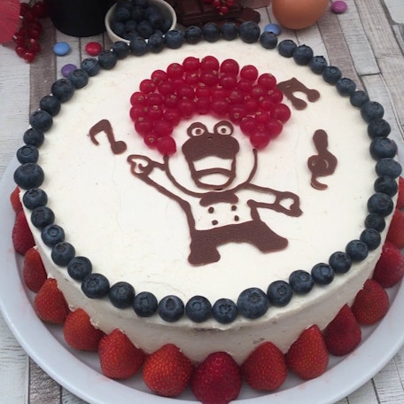 Funky, Fruity Disco Cake