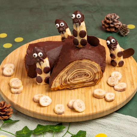 La bûche de crêpes des castors