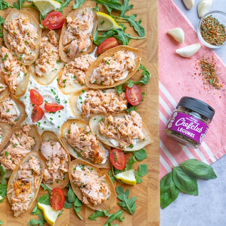 Barquettes saumon apéro