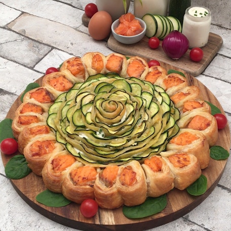 Tarte saumon courgette