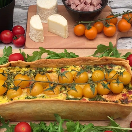 Ziegenkäse-Quiche
