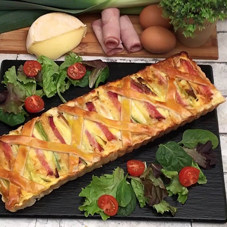 Montag 🍽 Leichte Lauch-Tarte