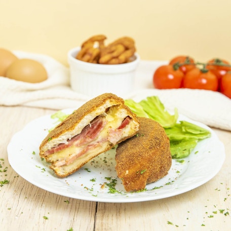 Sándwich de queso con jamón!