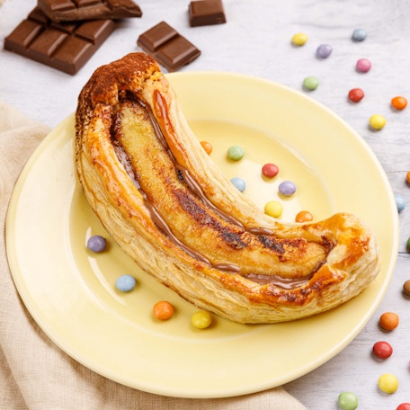 Feuilleté banane pâte à tartiner