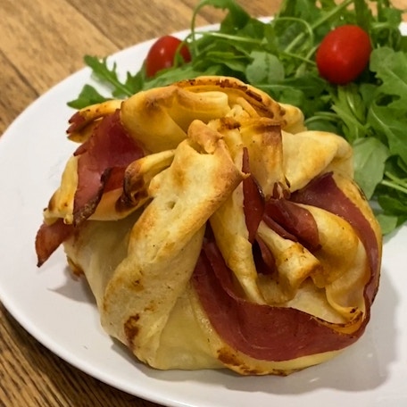 Crêpes aumônières cordon bleu